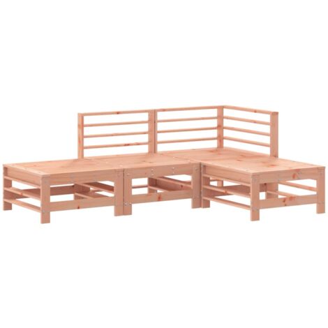 Salon de jardin 4 pcs bois massif douglas
