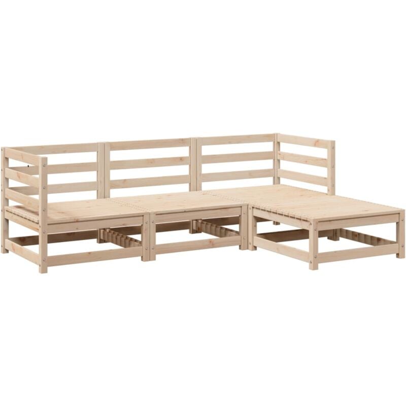Vidaxl - Salon de jardin 4 pcs bois massif de pin