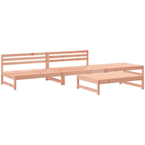 Salon de jardin 4 pcs  Mobilier de jardin bois massif douglas