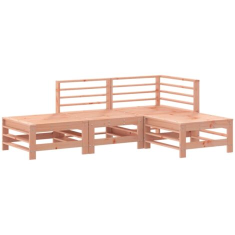 Salon de jardin 4 pcs  Mobilier de jardin bois massif douglas