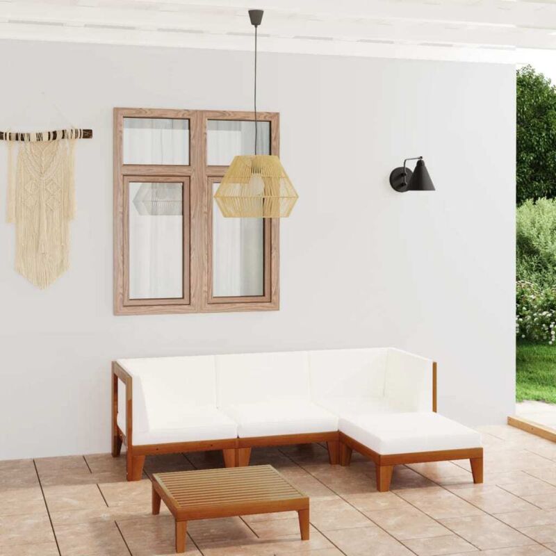 Vidaxl - Salon de jardin 5 pcs avec coussins Bois d'acacia solide
