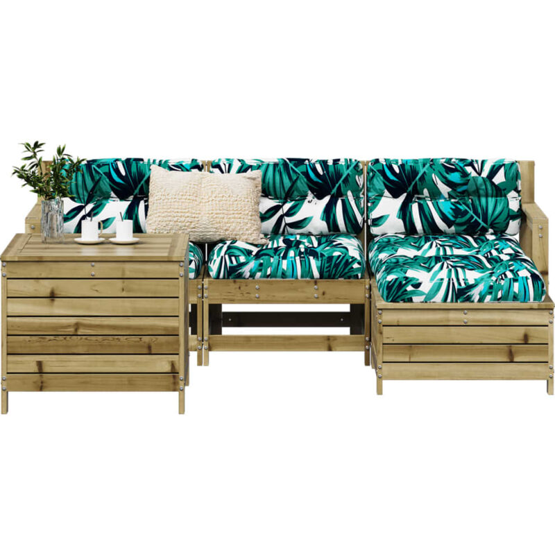 Vidaxl - Salon de jardin 5 pcs bois de pin imprégné