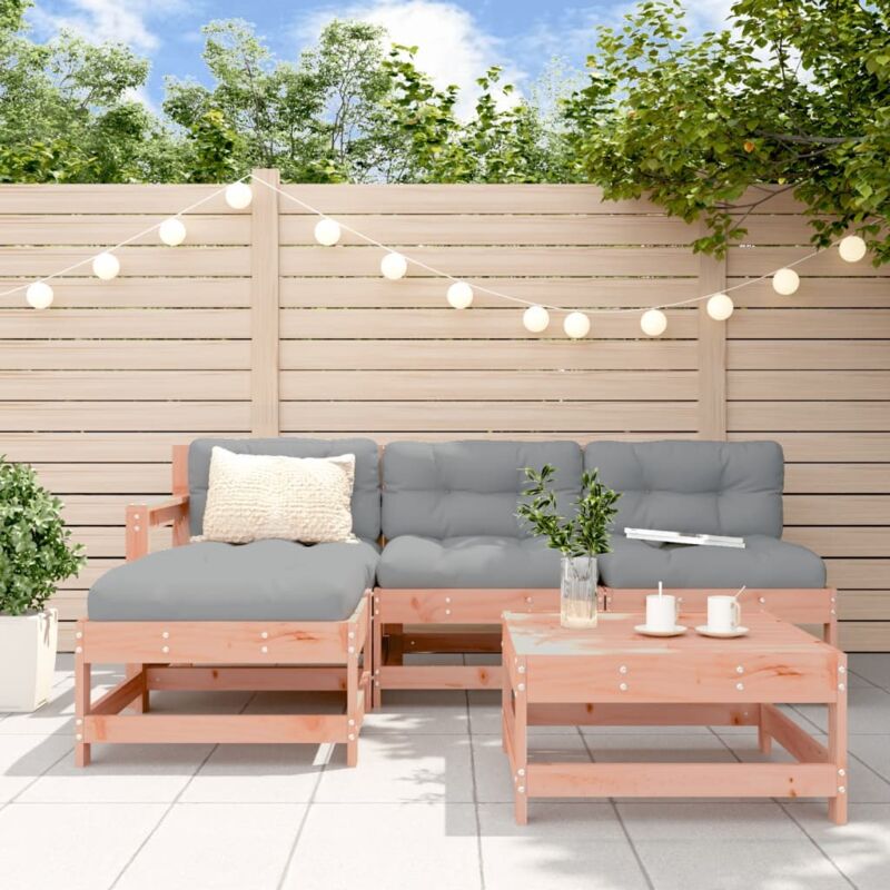 VIDAXL  Ensemble de jardin bois massif - 5 pcs