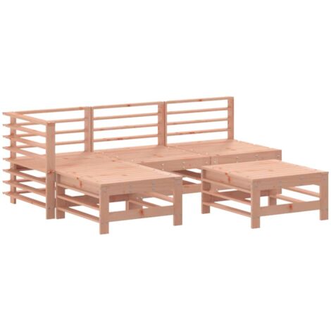 Salon de jardin 5 pcs bois massif douglas