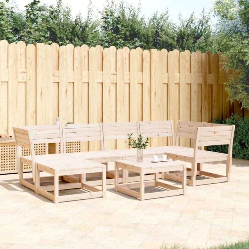 Vidaxl - Salon de jardin 6 pcs bois de pin massif