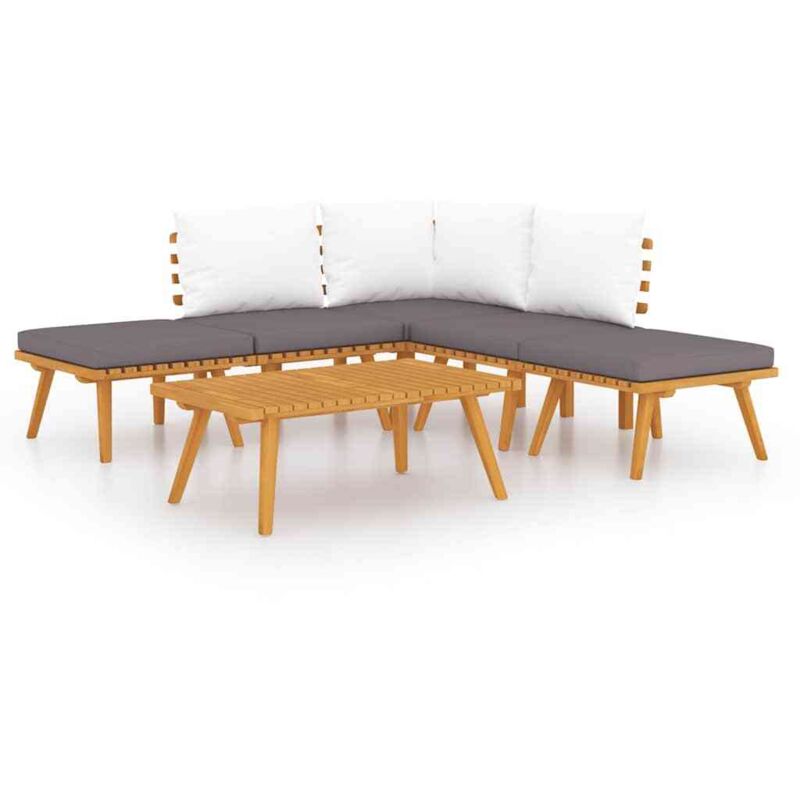 Vidaxl - Salon de jardin 6 pcs bois d'acacia solide