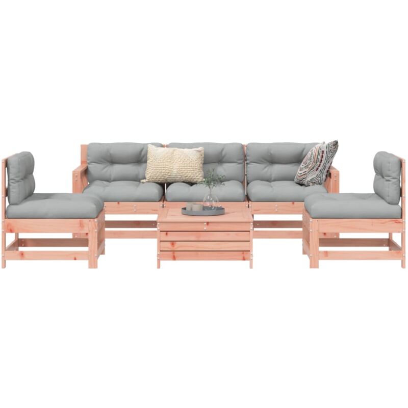 Vidaxl - Salon de jardin 6 pcs bois massif sapin de douglas