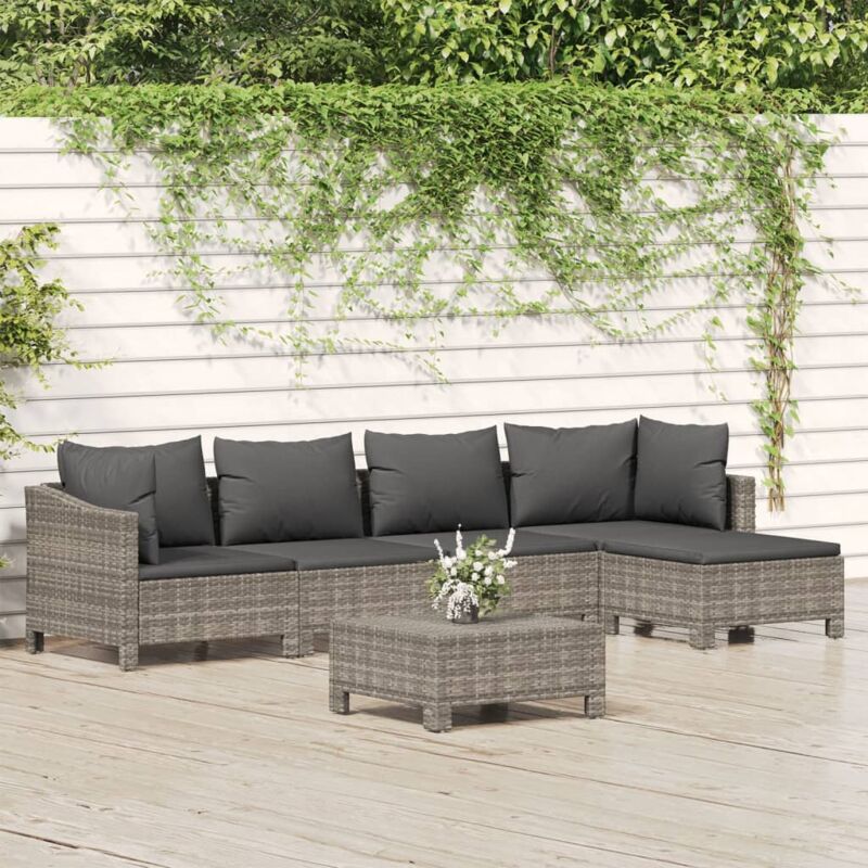 Salon de jardin 6 pcs Meuble de jardin Mobilier de