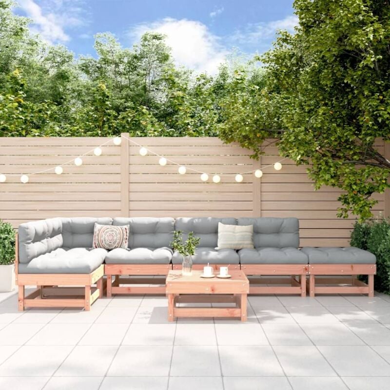 Vidaxl - Salon de jardin 7 pcs bois massif douglas