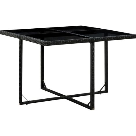NOTRE SELECTION Salon de jardin CUBE DINNING 5 pièces en acier noir - M45