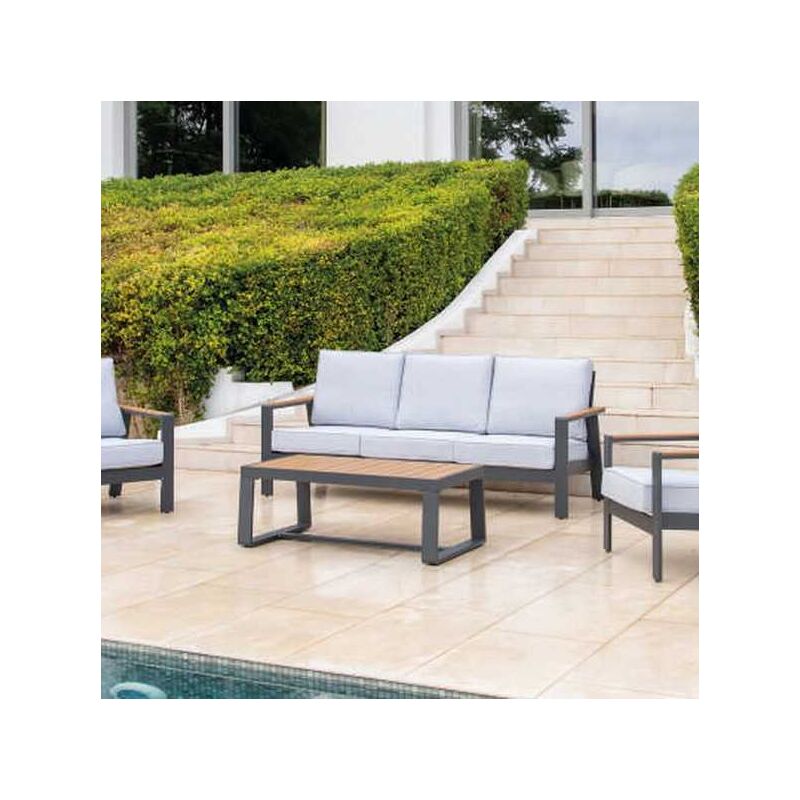 Salon de jardin détente en aluminium 5 places Turquia