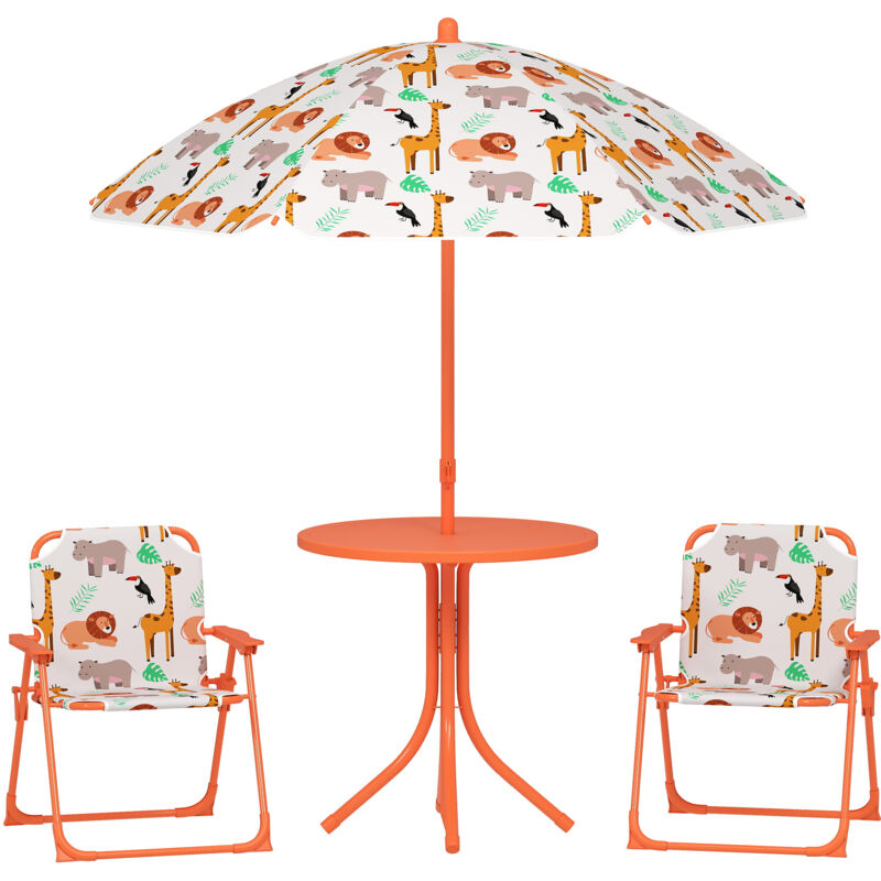 Salon de jardin enfant - AIYAPLAY - table enfant avec 2 chaises pliantes