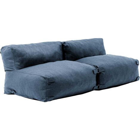Salon de jardin modulable 2 places bleu pacific - Mixi
