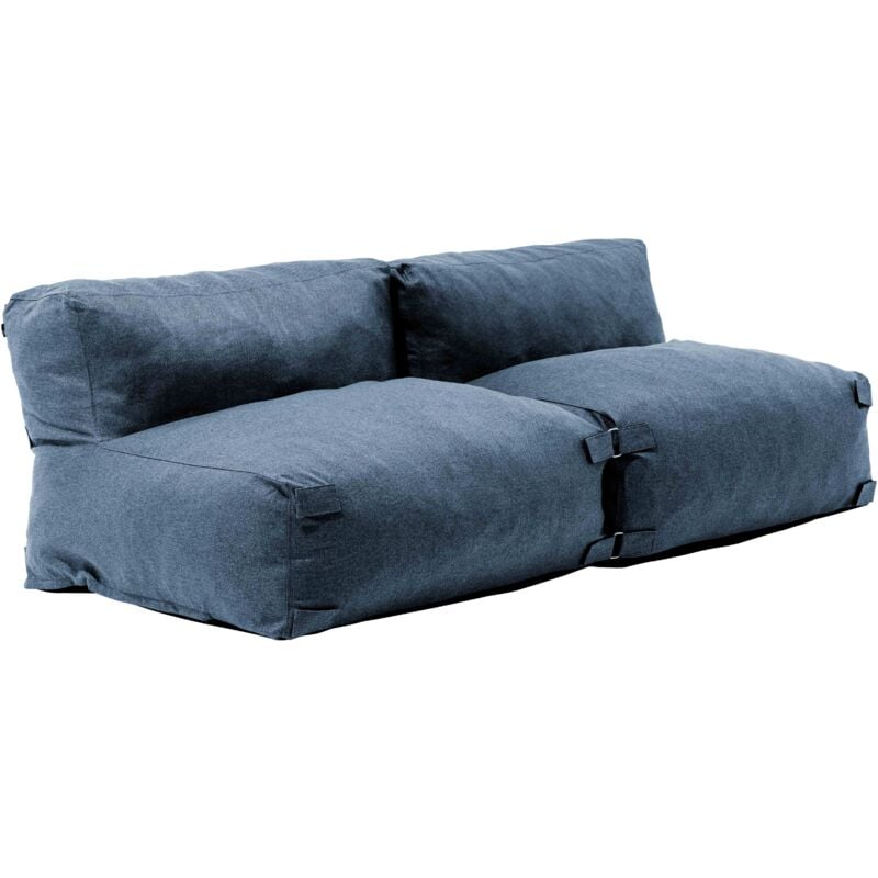 Oviala - Salon de jardin modulable 2 places bleu pacific - Mixi