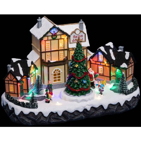 Salón de té del pueblo iluminado 18 LED - Feeric lights & christmas