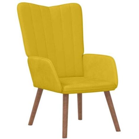 Salon en velours jaune moutarde