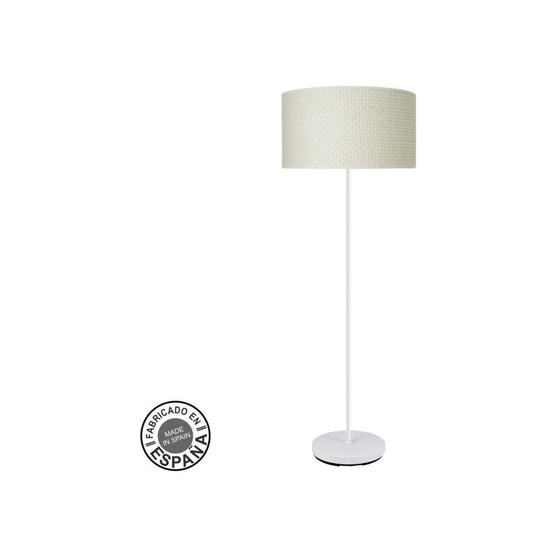 Image of FABRILAMP Lampada de lampada da terra soggiorno Moda 1xe27 Bianco/tan bianco