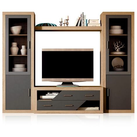 Salón Nuka V5 Cambria - Grafito (ancho) x 193,2cm (alto)