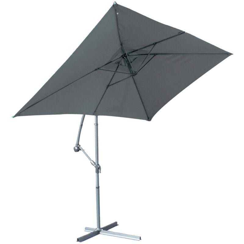 Superking - Parasol déporté 3x2m - Gris Anthracite