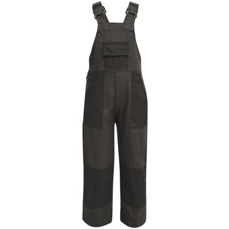 Salopette à bavette pour enfants Taille 122 / 128 Gris