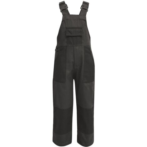Salopette à bavette pour enfants Taille 146 / 152 Gris