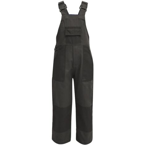 Salopette à bavette pour enfants Taille 98 / 104 Gris