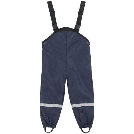 Salopette de pluie unisexe pour enfants, coupe-vent et imperméable, pantalon boueux - 92 - Marine