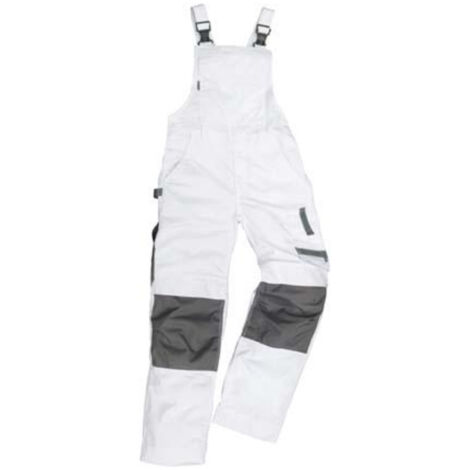 Salopette de travail Champ, taille 52, blanc/gris