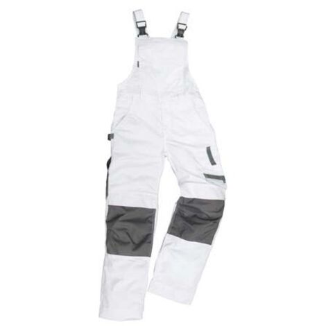 Salopette de travail Champ, Taille 56, blanc/gris