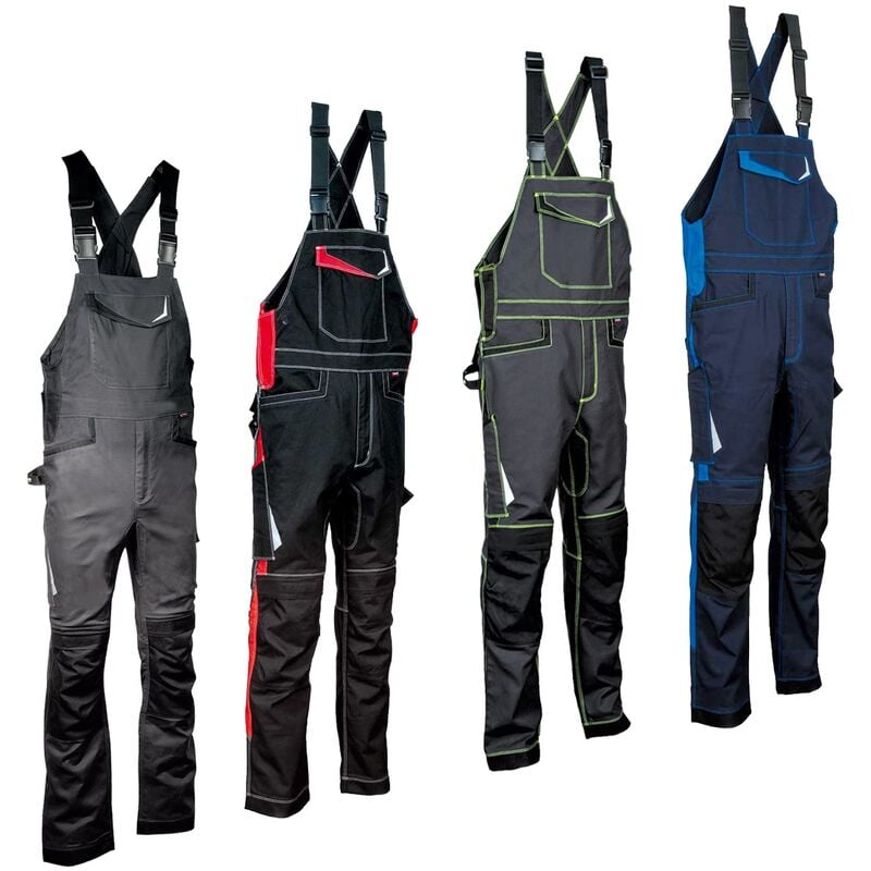 Cofra - Salopette de travail Redonda - 62 (eu) - Anthracite/Vert