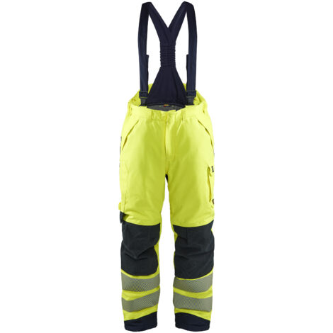 Salopette de travail multinormes hiver 1817 - Jaune fluo/Marine XL