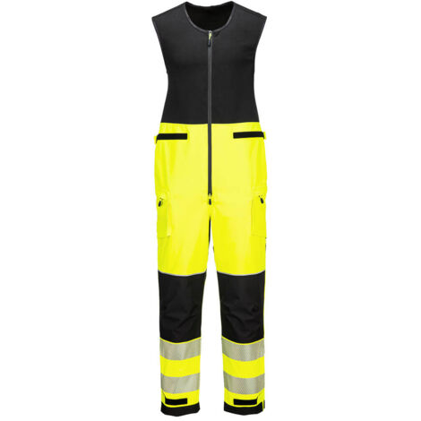 Salopette Imperméable Hv Pw3 (3l) - Taille Xl - Jaune/noir - Portwest