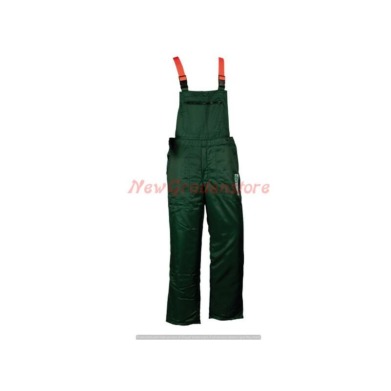Image of Salopette pantaloni protezione antitaglio giardinaggio forestale taglia l 52