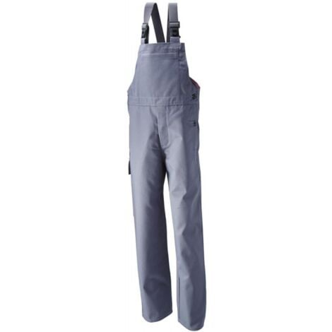 Salopette soudeur, T.50, 360 g/m2, gris