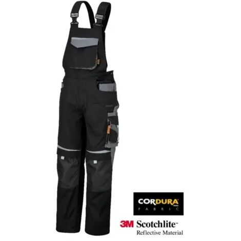 Salopette work canvas beta 7823 nera - S