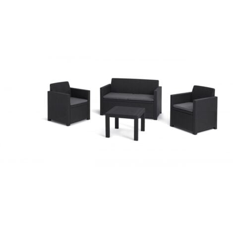 Set tavolo e sedie da giardino esterno Cubby 6 in vetro rattan marrone  acciaio cromato