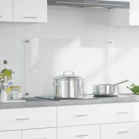 Salpicadero de cocina Transparente 90 x 50 cm vidrio templado