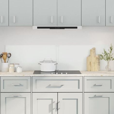 TORANA Salpicaderos cocina 2 uds vidrio templado transparente 80x60 cm