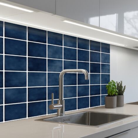 SALPICADEROS DE COCINA Azulejo - Moderno - Azul 80x60