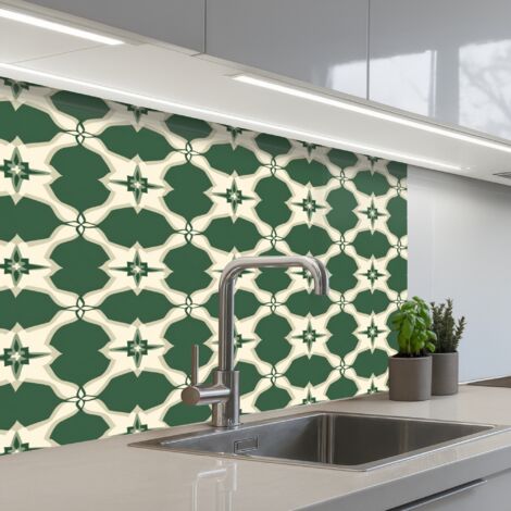 SALPICADEROS DE COCINA Azulejos - Classic - Verde 80x60