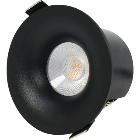 SALSA Spot 7W noir CTC 2700 - 4000 K Connecté Zigbee 3 - Bague décorative en option ASLED SAL7BZIG