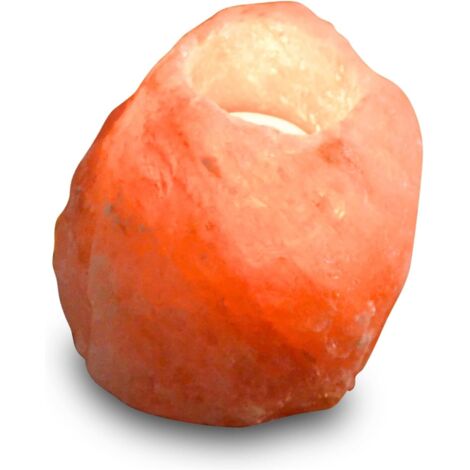 Salt Crystal Candle Holder, Orange, 600g-900g, Random Shipment