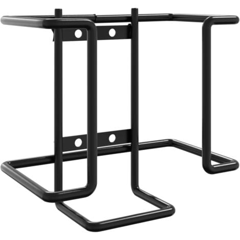 Salt Lick Holder Black Steel vidaXL