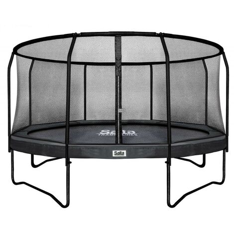 Salta 7 pies 213 cm Premium trampolín Combo edición (Negro)