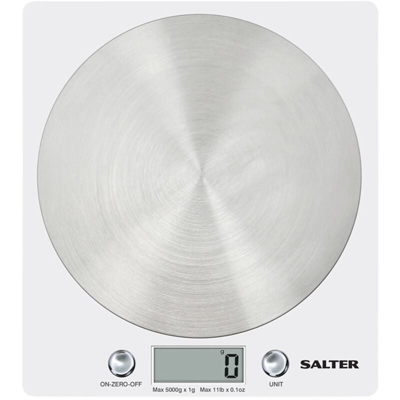 Image of Salter - 1036 whssdr, Bilancia da Cucina digitale, Elegante Design Sottile, Cucina/Casa, Piattaforma in Acciaio Inox Filata, Aggiungi e Pesata,