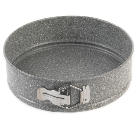 Salter BW02783G Marble Collection CarbonTeglia da forno a molla in acciaio al carbonio, ideale per torte e cheesecake, 24 cm, Easy Release, antiaderente, Grigio