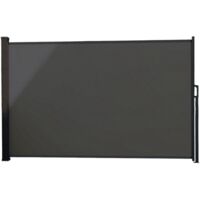 Saltillo gris XL : brise vue déroulant, paravent extérieur extensible 300 x 170 cm