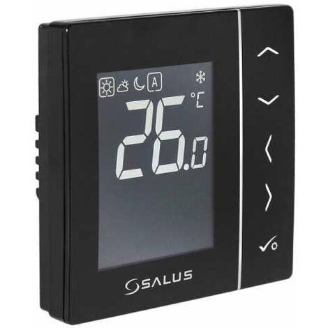 Salus VS35B Digitaler Thermostat 230 Volt Gehäusefarbe schwarz 112646