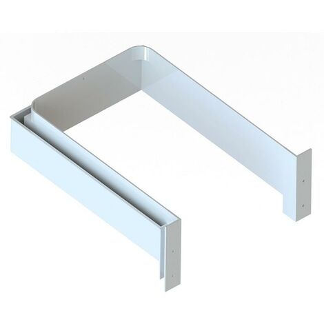 salva sifon recto erobo plástico blanco para muebles de baño