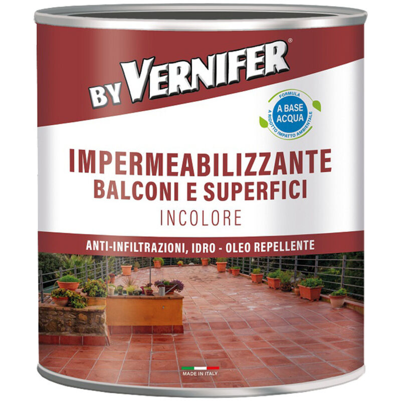 Impermeabilizzante Per Terrazze E Superfici 1 Lt Vernifer Base Acqua